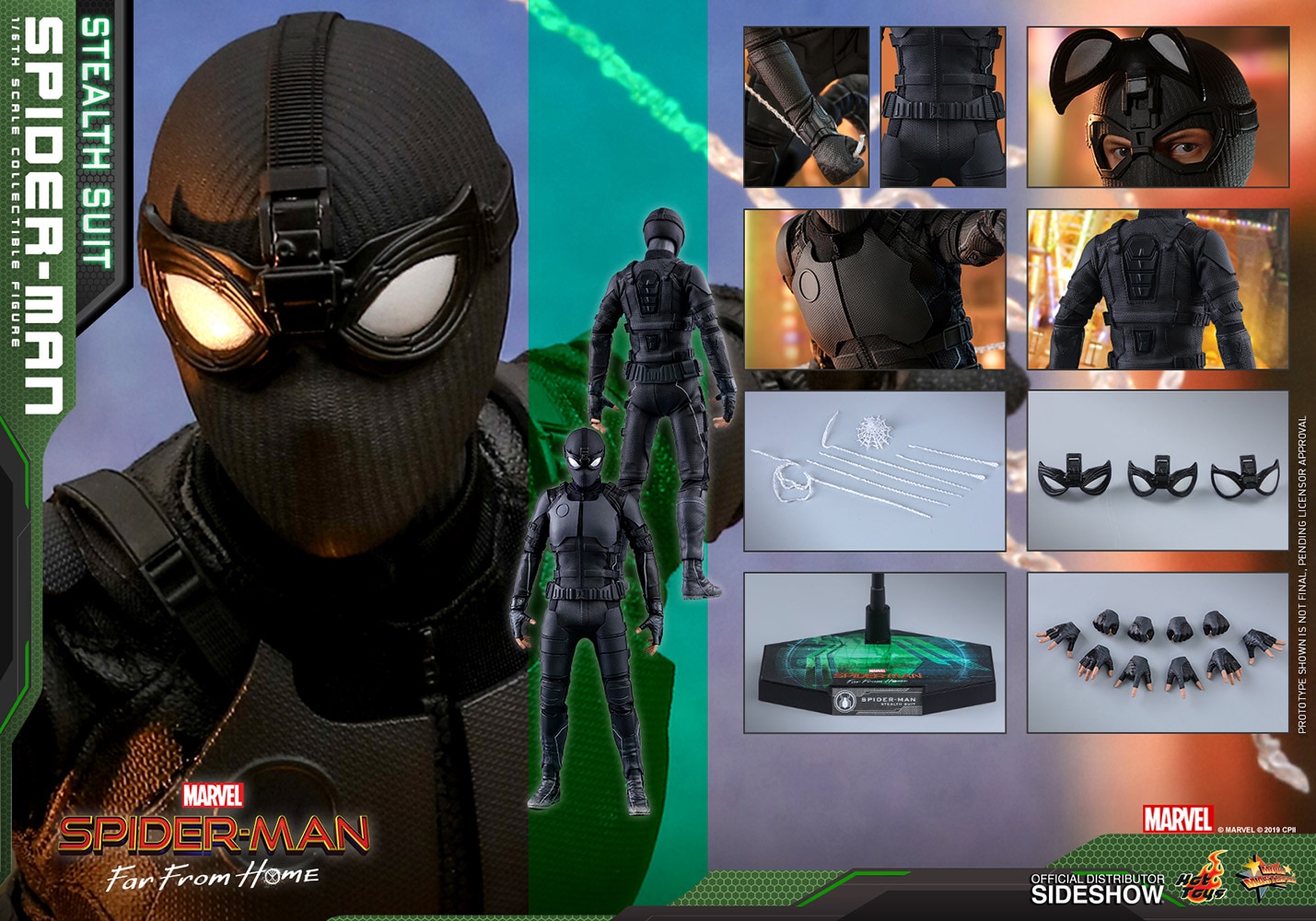 spider man stealth suit hot toys