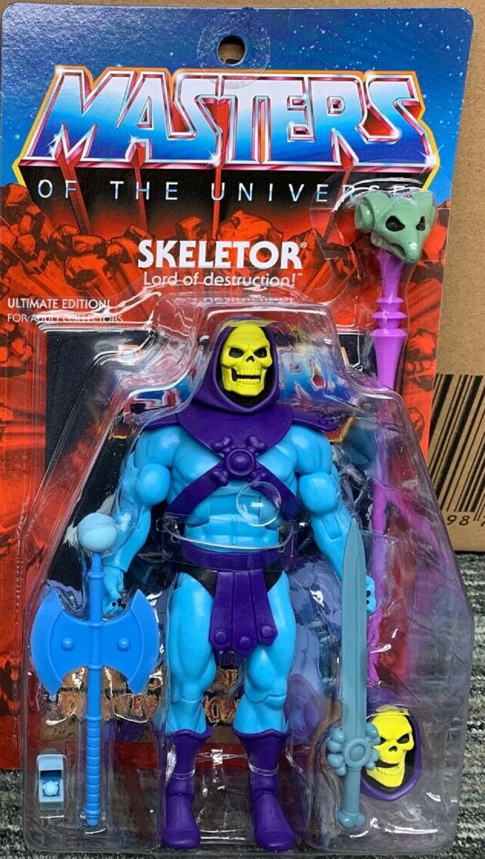 He-Man & Skeletor Japanese Box Design 5 1/2-Inch Action Figure Set Super7 Masters of The Universe Vintage