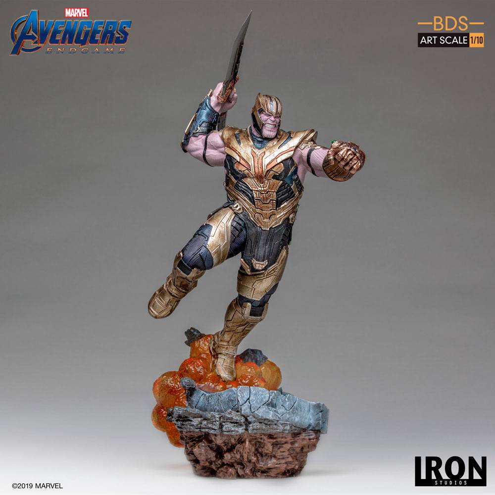 action figure thanos iron studios