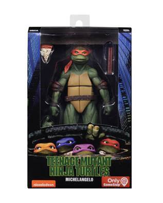 Michelangelo Teenage Mutant Ninja Turtles 1990 Movie TMNT 18cm Action Figur NECA 