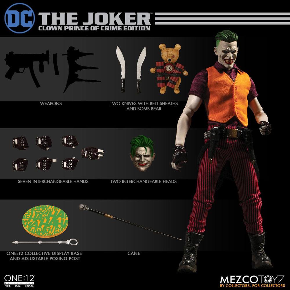 MEZCO – DC COMICS 1/12 THE JOKER CLOWN PRINCE OF CRIME EDITION 17 
