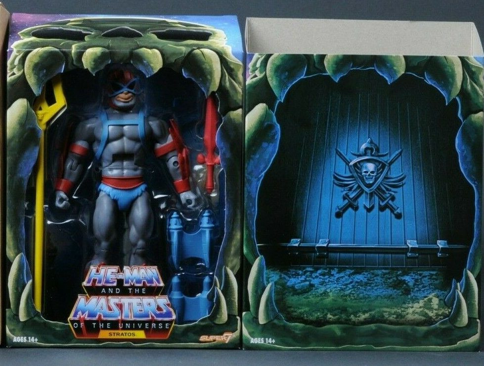 Wave 3 Set of 4 Super7 Masters of the Universe Club Grayskull Action Figures 