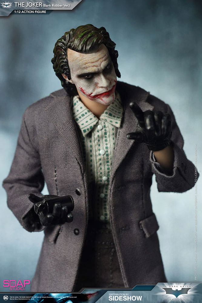 Details about   1/12 scale toy The Joker Bank Robber x6 Black Gloved Hand Set 