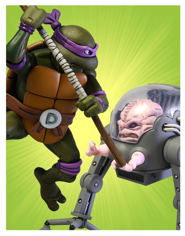 Details about   NECA Donatello & Krang Cartoon 2-Pack TMNT Ninja Turtles 7" Box Damaged New 