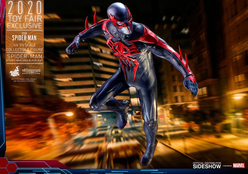 HOT TOYS – Marvel's Spider-Man Video Game Masterpiece Action Figure 1/6  Spider-Man 2099 Black Suit HT Exclusive – Animetoys