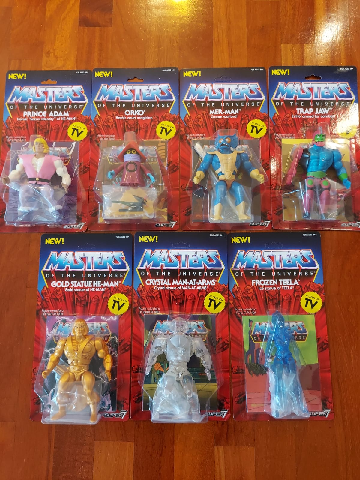 Gold He Man Neo Vintage Collection WAVE 3 SUPER 7 MOTU Masters of the Universe
